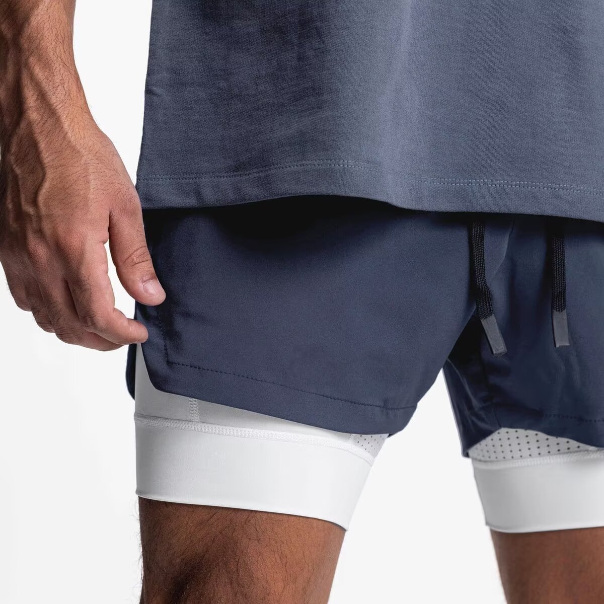 Ultragear Running - Pantalones Cortos Deportivos 2 en 1