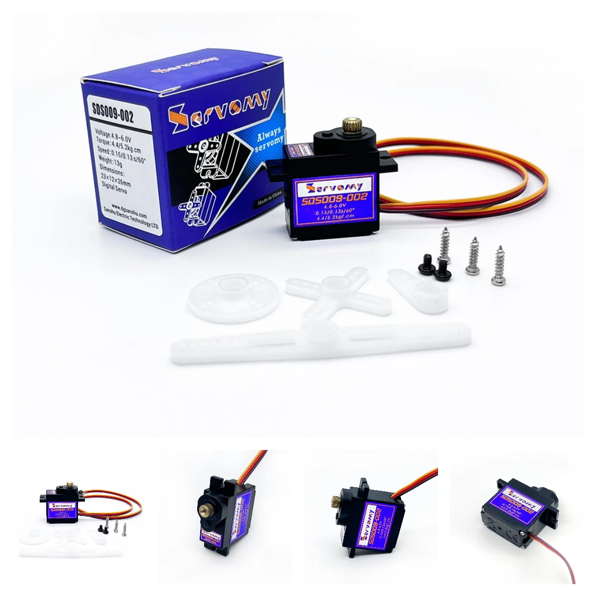 Running Gear Vehicle - 4 Uds Servomía SDS009-02 9g Servo