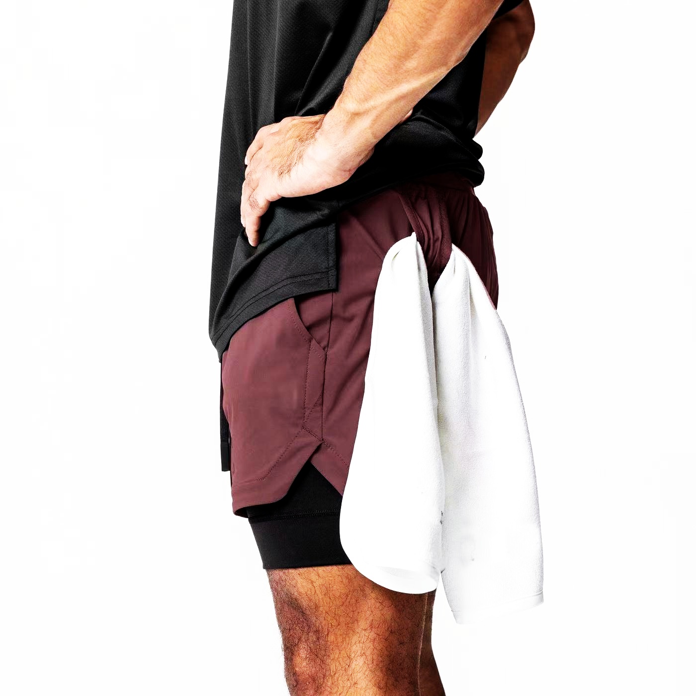 Ultragear Running - Pantalones Cortos Deportivos 2 en 1
