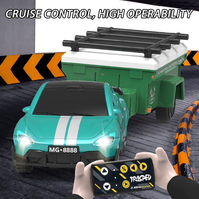 Mini coche de deriva de aleaci - Running Gear Trailer reseña y precio